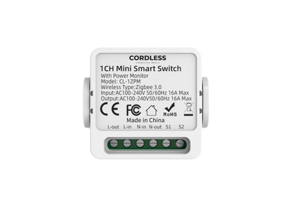 CL-1ZPM Zigbee Mini Smart Switch with Power Monitor – White