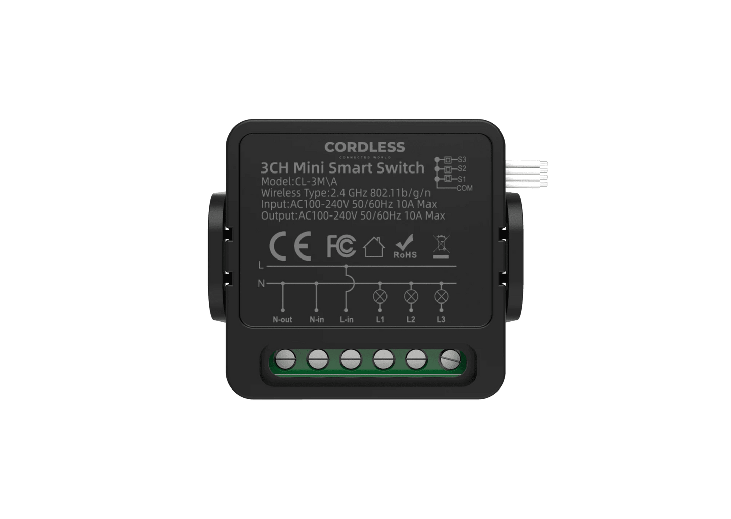 CL-3M/A Intelligent Circuit Breaker 3- way Black