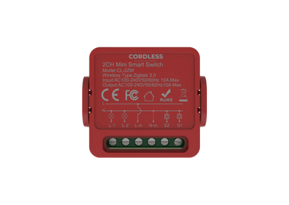 CL-2ZM Intelligent Circuit Breaker 2-Way – Zigbee (Red)