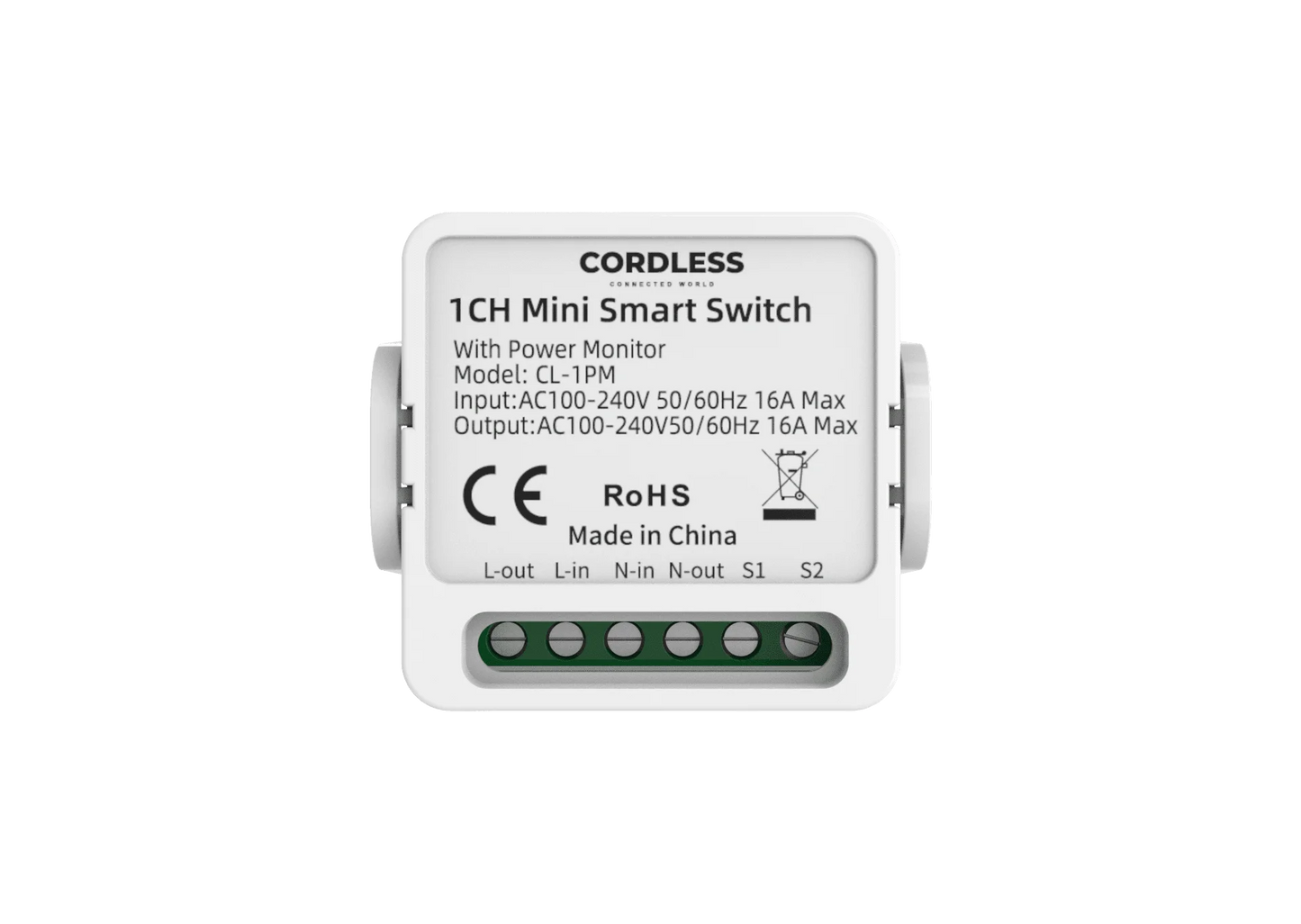 CL-1PM Intelligent Switch With Power Monitor 1-way white