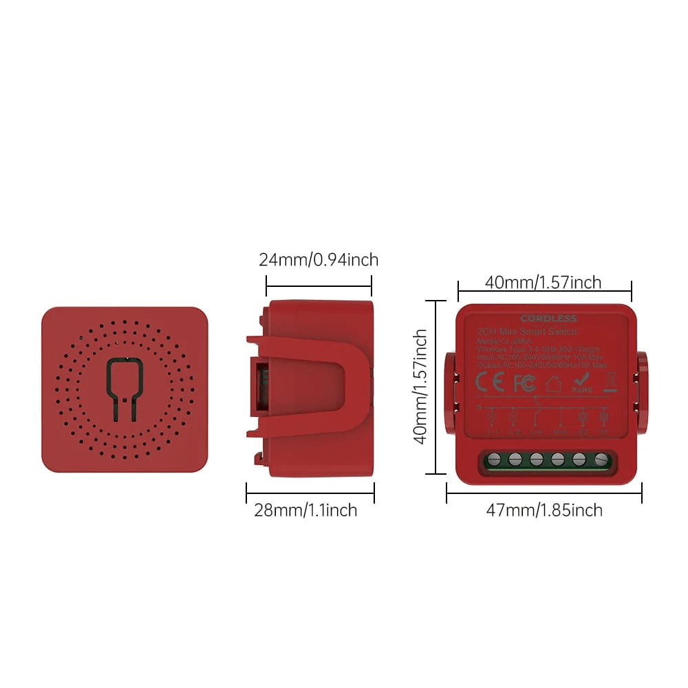 CL-2M/A Intelligent Circuit Breaker 2- way Red