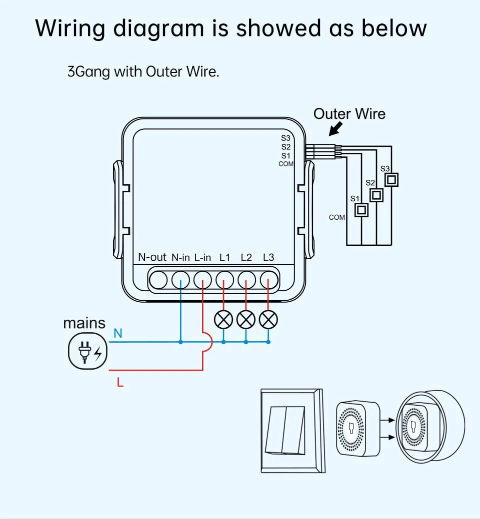 CL-3M/A Intelligent Circuit Breaker 3- way Black