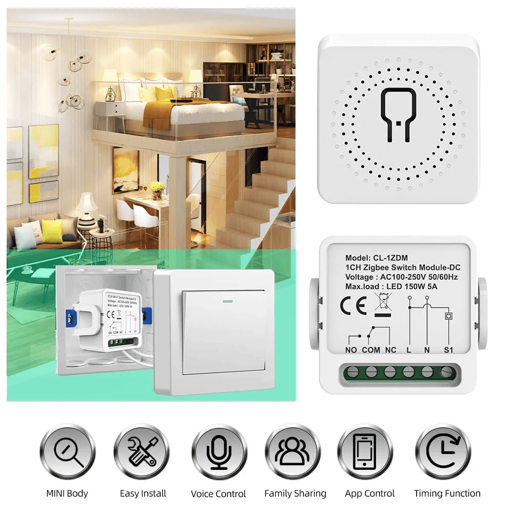 CL-1ZDM Intelligent Switch Module 1-way white