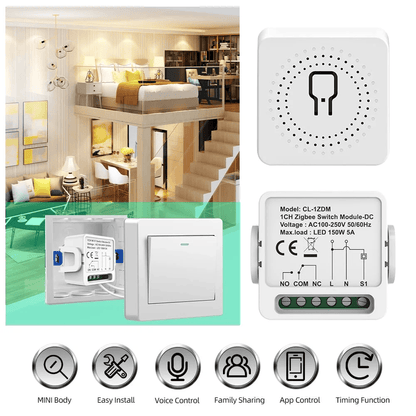 CL-1ZDM Intelligent Switch Module 1-way white