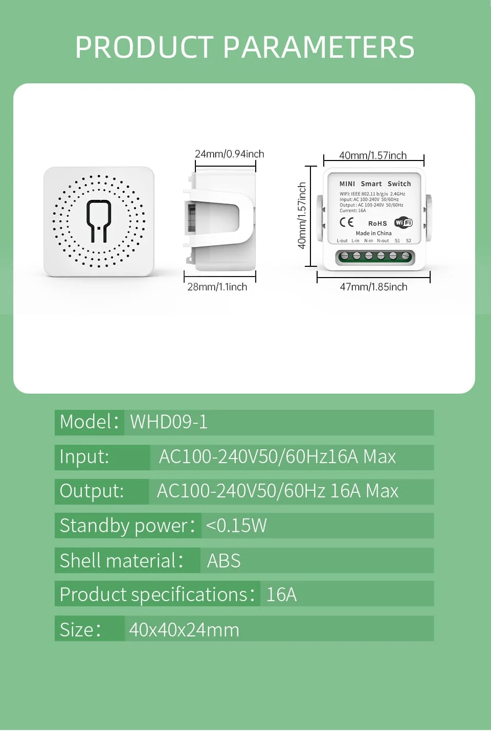 CL-1ZM Intelligent Circuit Breaker 1-Way – Zigbee (White)